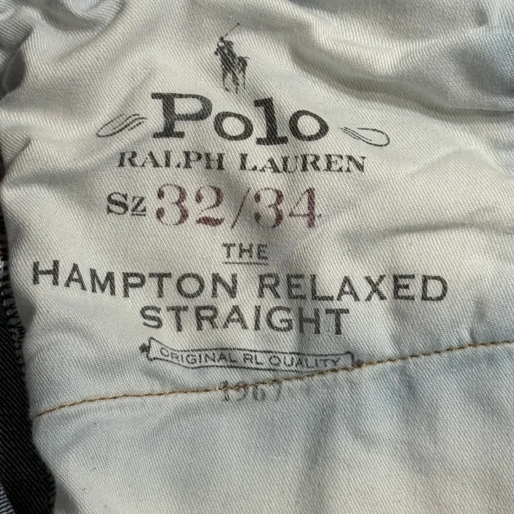 Polo Ralph Lauren Hampton Relaxed Straight Jeans Mens 32x34 Blue Denim Classic